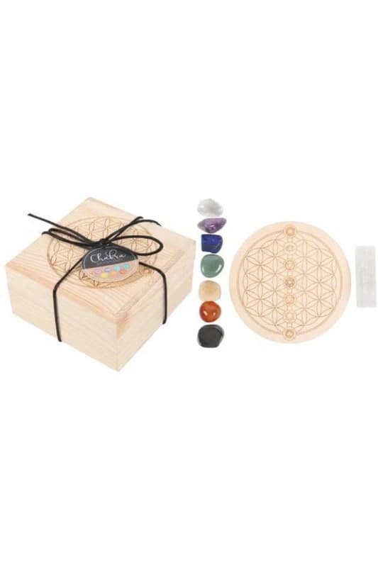 KDMD Chakra Crystal Grid Gift Set Multi