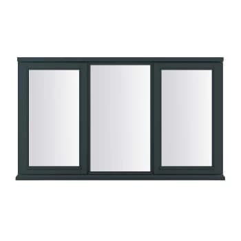 Anthracite Grey Double Glazed Timber Window - 1765x1045mm