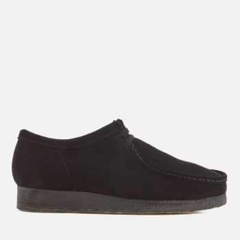 Clarks Originals Mens Wallabee Suede Shoes - Black - UK 7