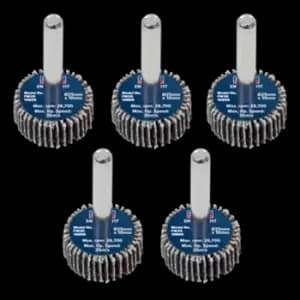 Sealey Flap Wheel 25 x 10mm 6mm Shaft 80Grit - Pack of 5 - FW2510805