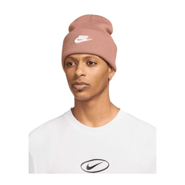 Nike Mens Futura Peak Beanie in Rose Gold Rose Gold Male One Size