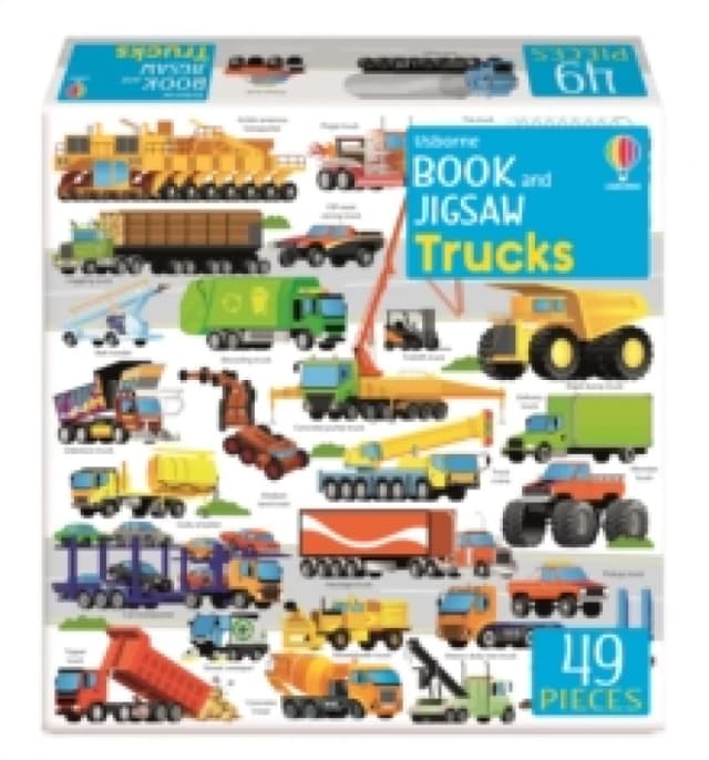 Usborne Book and Jigsaw Trucks Paperback / softback