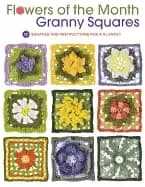 flowers of the month granny squares 12 squares and instructions for a blank