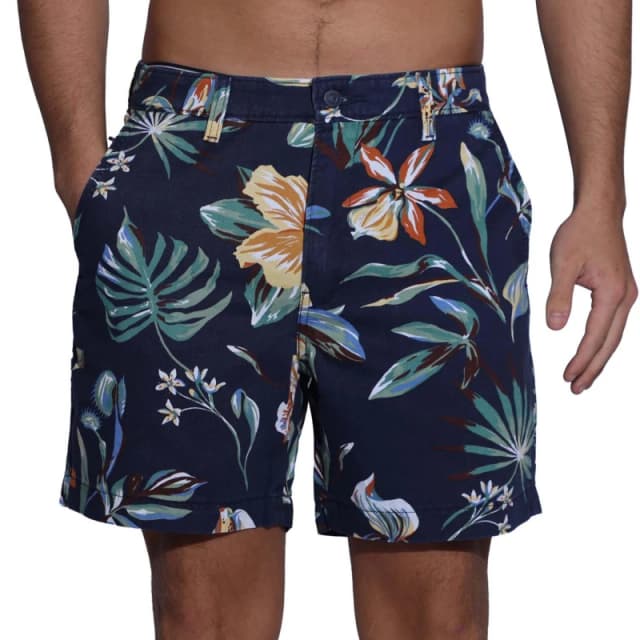 Striped Cotton Shorts