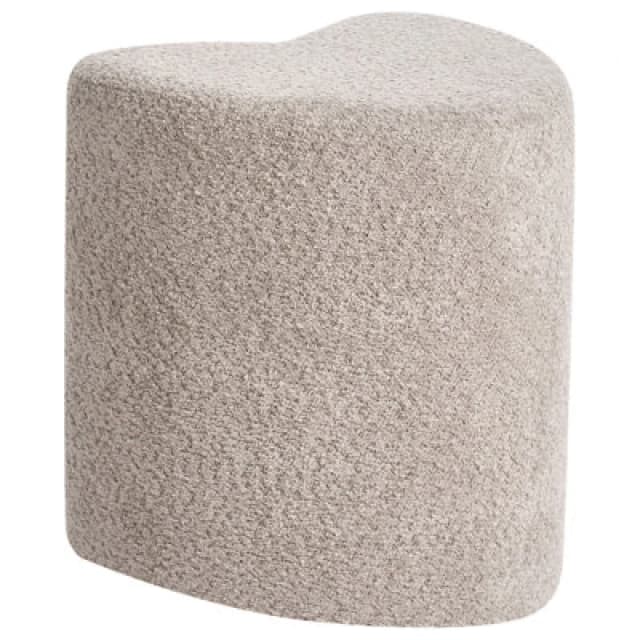 Beliani Pouffe Scotia Chenille Light Brown
