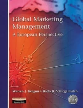 Global Marketing Management by Dr Bodo Schlegelmilch Book