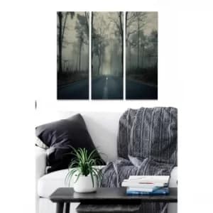 MDF3099718 Multicolor Decorative MDF Painting (3 Pieces)