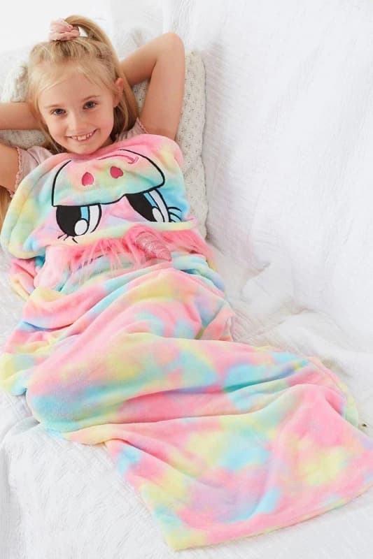 Animal Crazy Rainbow Unicorn Novelty Sleeping Bag Multi