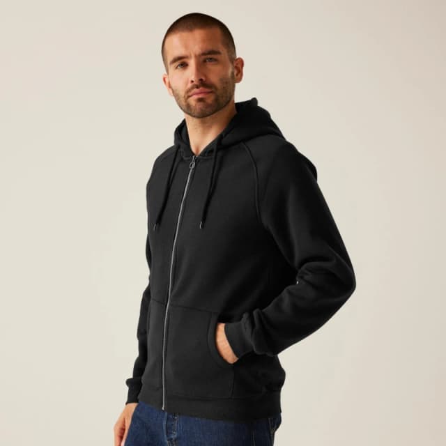 Regatta Mens Pro FZ Hoodie Black male XS