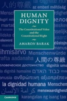 Human Dignity by Aharon Barak Paperback