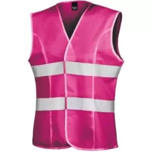 Result Womens/Ladies Reflective Safety Tabard (M) (Fluorescent Pink) - Fluorescent Pink