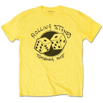 The Rolling Stones - Tumbling Dice Unisex Large T-Shirt - Yellow