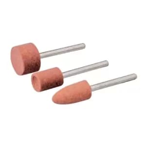 Silverline Rotary Tool Grinding Stone Set 3pce - 9.5, 9.5 & 15.8mm Dia