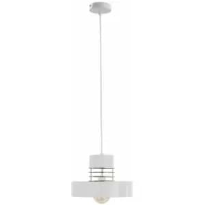 Keter Bossi Wire Dome Pendant Ceiling Light Gold, White, 30cm, 1x E27