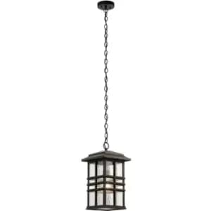 Elstead Beacon Square Outdoor 1 Light Chain Lantern, Olde Bronze, IP44, E27