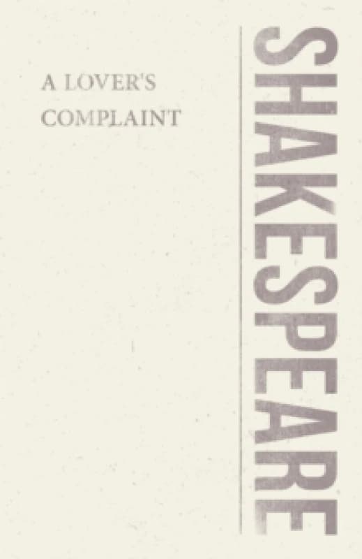 A Lover's Complaint Paperback / softback
