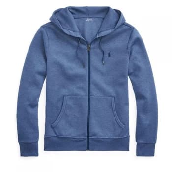 POLO RALPH LAUREN Technical Full Zip Logo Hoodie - Derby Blue H