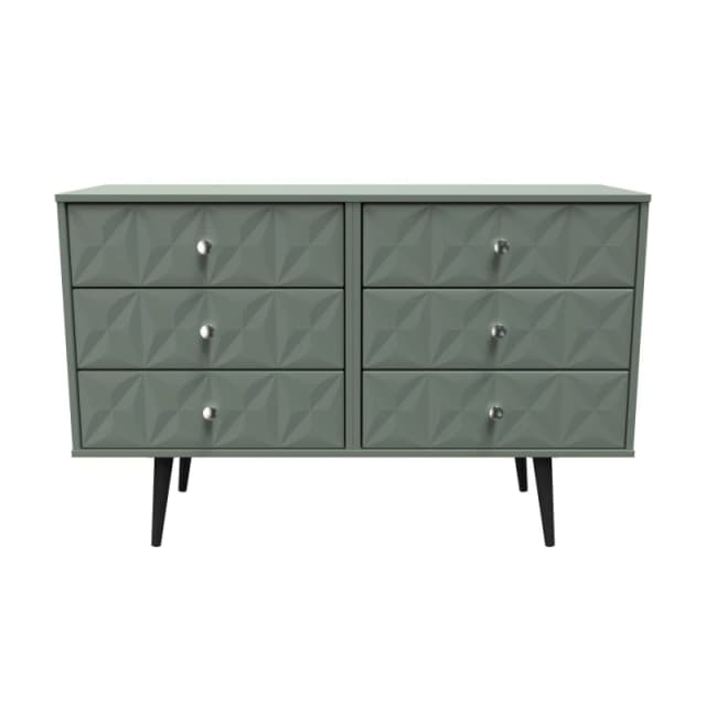 Toledo 6 Drawer Chest In Reed Green (Ready Assembled)