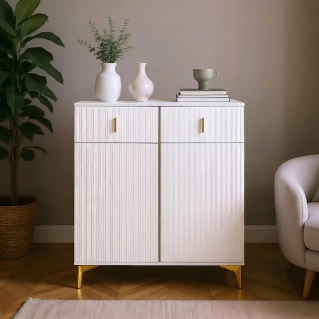 Urban Meuble Modern Cabinet Black Storage Design White unisex one size