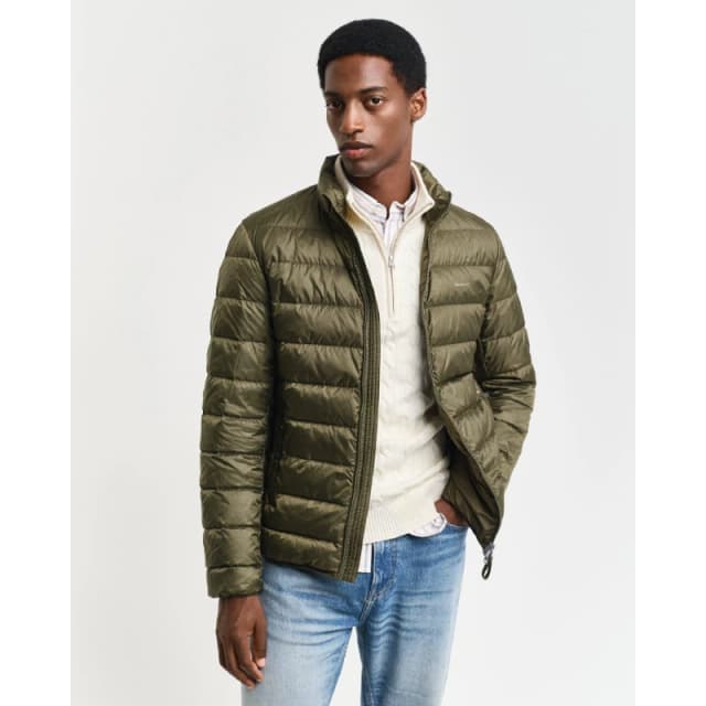 Gant Light Down Jacket Green male S