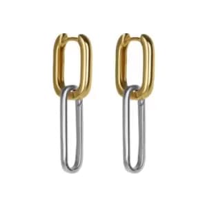 Ladies Jasper Conran Jewellery Sterling Silver Two Tone Plated Earrings