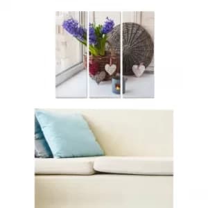 MDF9656522 Multicolor Decorative MDF Painting (3 Pieces)