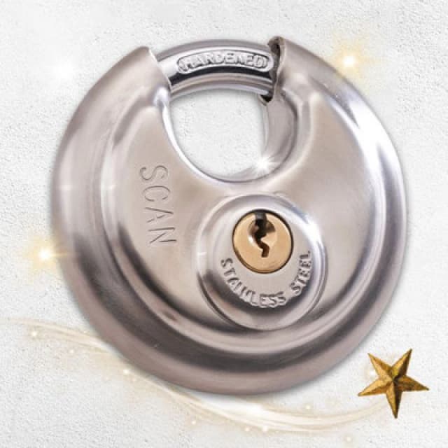 Scan Disc Padlock 70mm - Xms23Paddisc