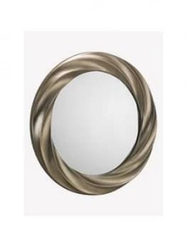 Julian Bowen Andante Round Silver Wall Mirror