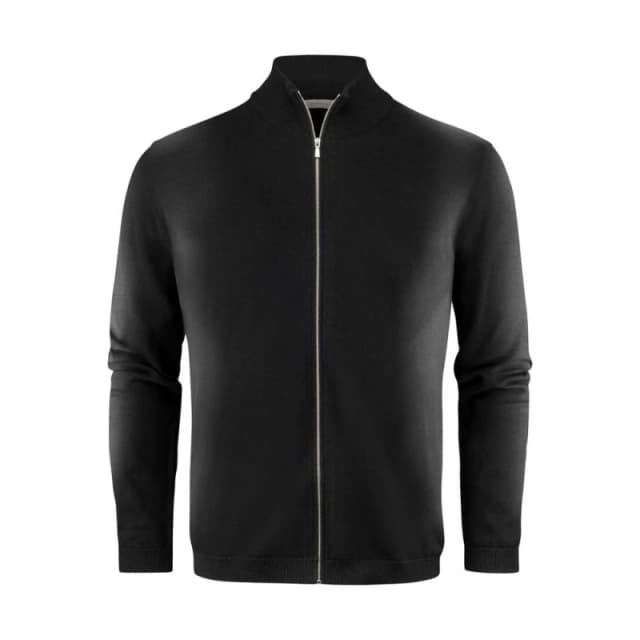 James Harvest Mens Ashland Knitted Cardigan in Black Size: Small Black Male S