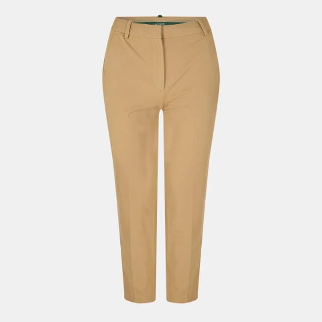 Lacoste Womens Flat Front Tailored Fit Chinos Viennese female 6 (34)