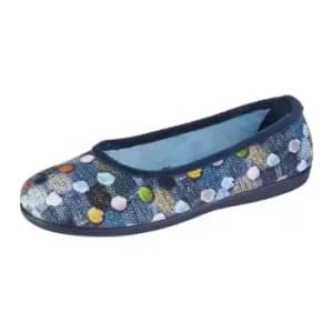 Sleepers Womens/Ladies Samira Ballerina Slippers (4 UK) (Blue)