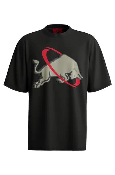 HUGO Red x Racing Bulls Danirick Cotton-Jersey T-Shirt - XL Black Tops male 50530066-001 XL