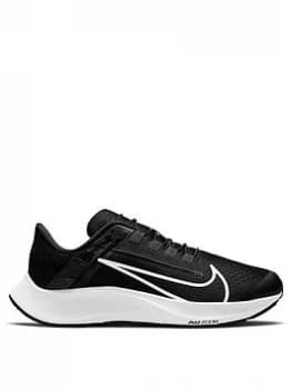 Nike Air Zoom Pegasus 38 FlyEase - Black/White/Volt, Black/White/Volt, Size 4, Women