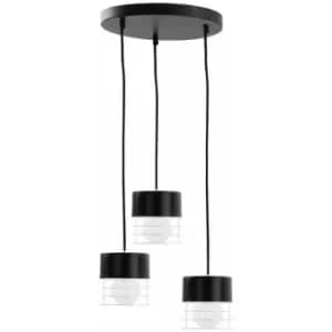 Keter Mao Cluster Pendant Ceiling Light Black, 32cm, 3x E27
