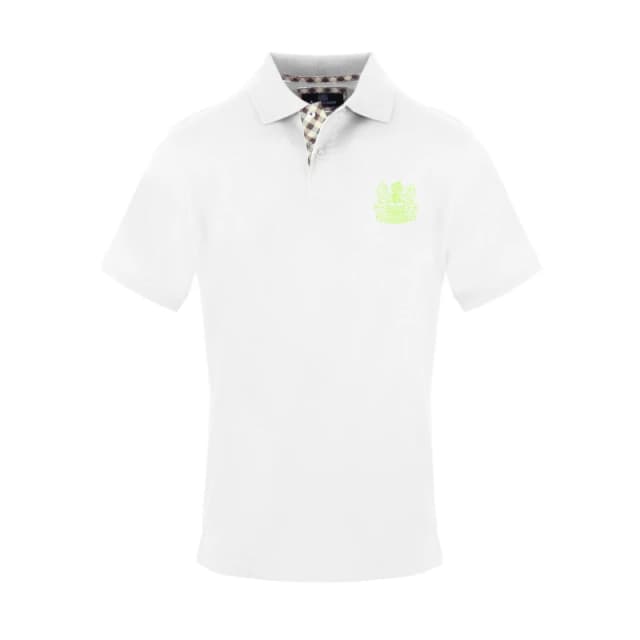 Aquascutum Mens Polo Short Sleeve Polo Shirt Short Sleeve Polos Small White 54286301350
