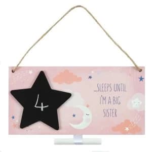 Big Sister Countdown Plaque
