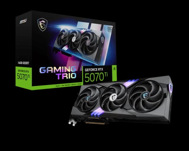 MSI GeForce RTX 5070 Ti 16G GAMING TRIO OC 16GB GDDR7 Graphics Card