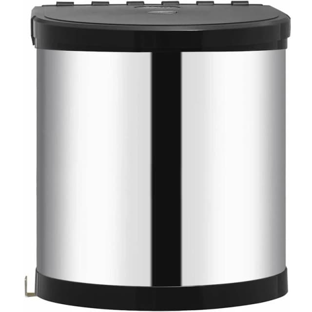 VIDAXL Kitchen Built-in Dust Bin Stainless Steel 12 L vidaXL 51172