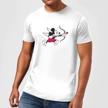 Disney Mickey Cupid Mens T-Shirt - White - XS