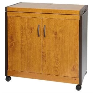 Hostess HL6232GO Connoisseur Heated Trolley Console - Gold Oak Effect