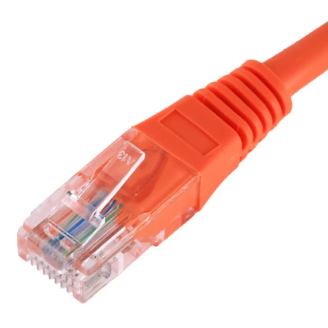 Cablenet 0.3m Cat5e RJ45 Orange U/UTP PVC 24AWG Flush Moulded Booted P