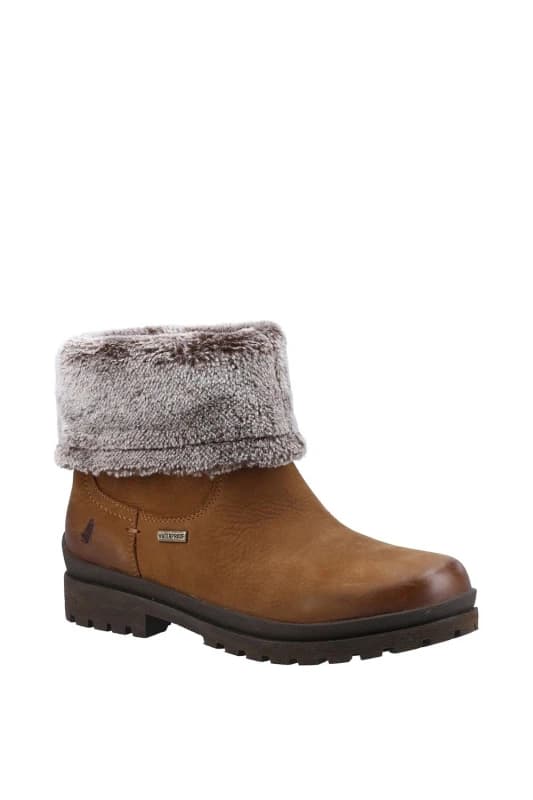 Hush Puppies Womens Alice Pull On Warm Lined Waterproof Boots - UK 3 Brown female GDE2640CAM3