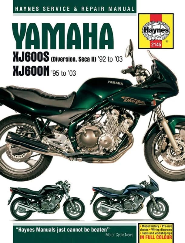 2145 - Haynes Repair Manual For Yamaha XJ 600 N 1996-2003 2145