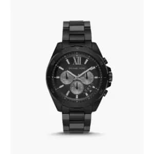 Michael Kors Mens Brecken Chronograph Stainless Steel Watch - Black