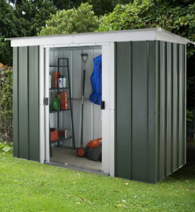 10' x 4' Yardmaster Emerald Pent Metal Shed (2.98m x 1.19m)