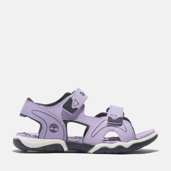 Timberland Adventure Seeker 2-strap Sandal For Youth In Purple Purple Kids, Size 12.5