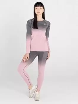 Dare 2b In The Zone Baselayer Set - Pink/Black, Size S, Women