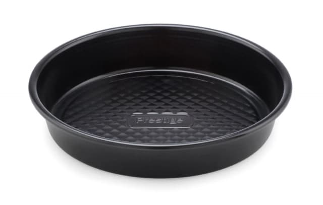 Prestige Black 'Inspire' Round Steel Non Stick Cake Tin - 9" Black