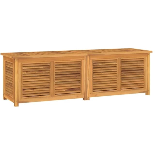 VIDAXL Garden Storage Box with Bag 175x50x55cm Solid Wood Teak vidaXL 8720845750077