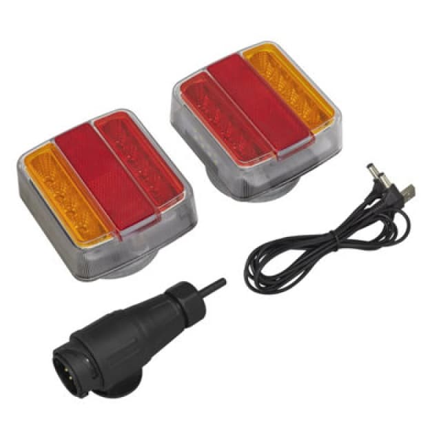 Sealey 2 Piece Wireless 13 Pin SMD LED Trailer Light Set TB183LEDW